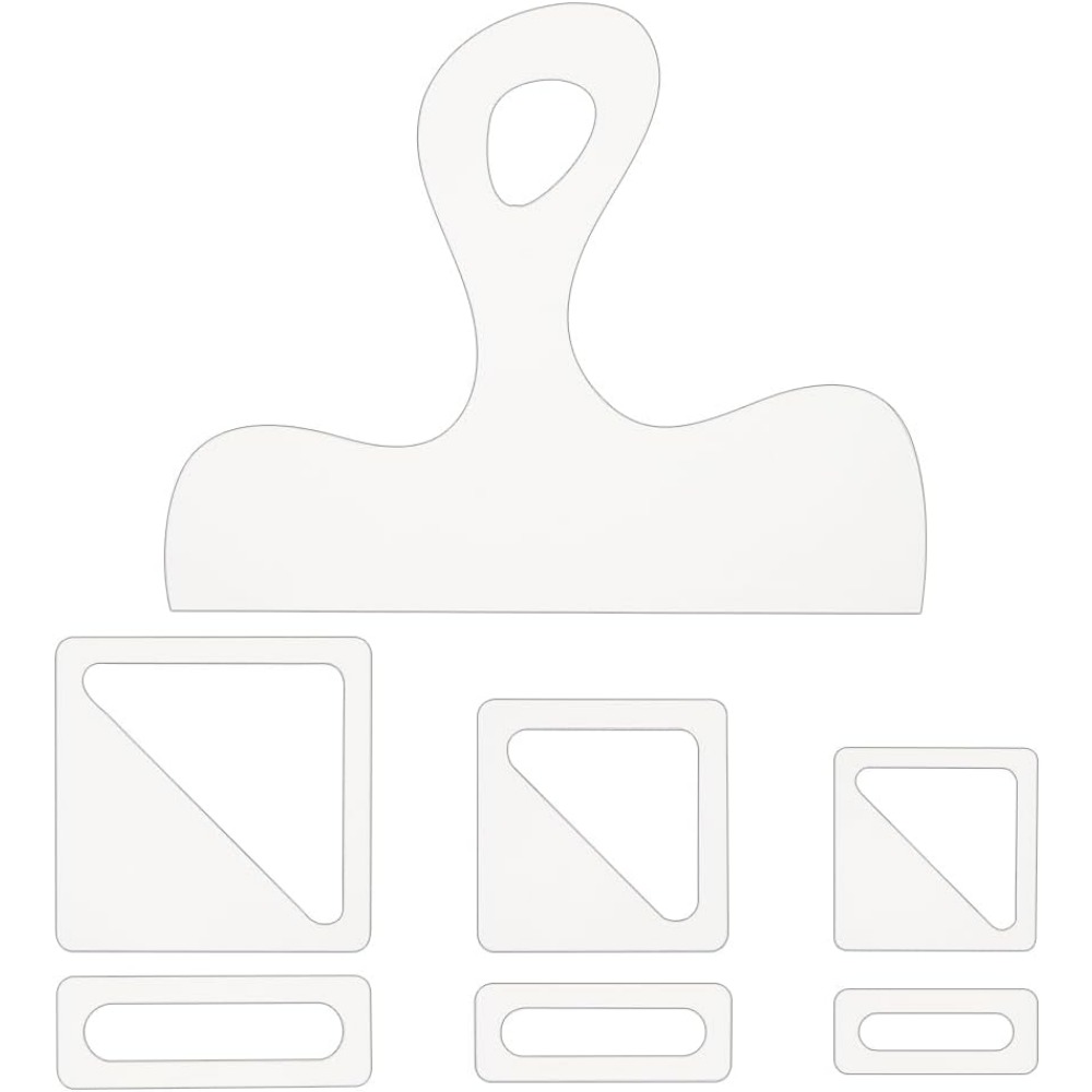 Woodworking Design Software - 7Pcs Charcuterie Template Acrylic Handle Cutting