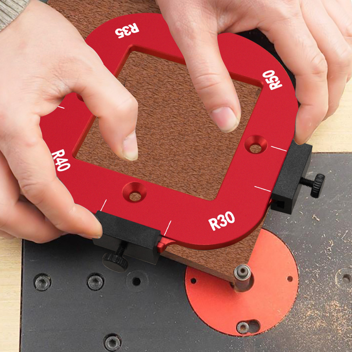 Woodworking Design Software - Aluminum round Corner Radius Template Set