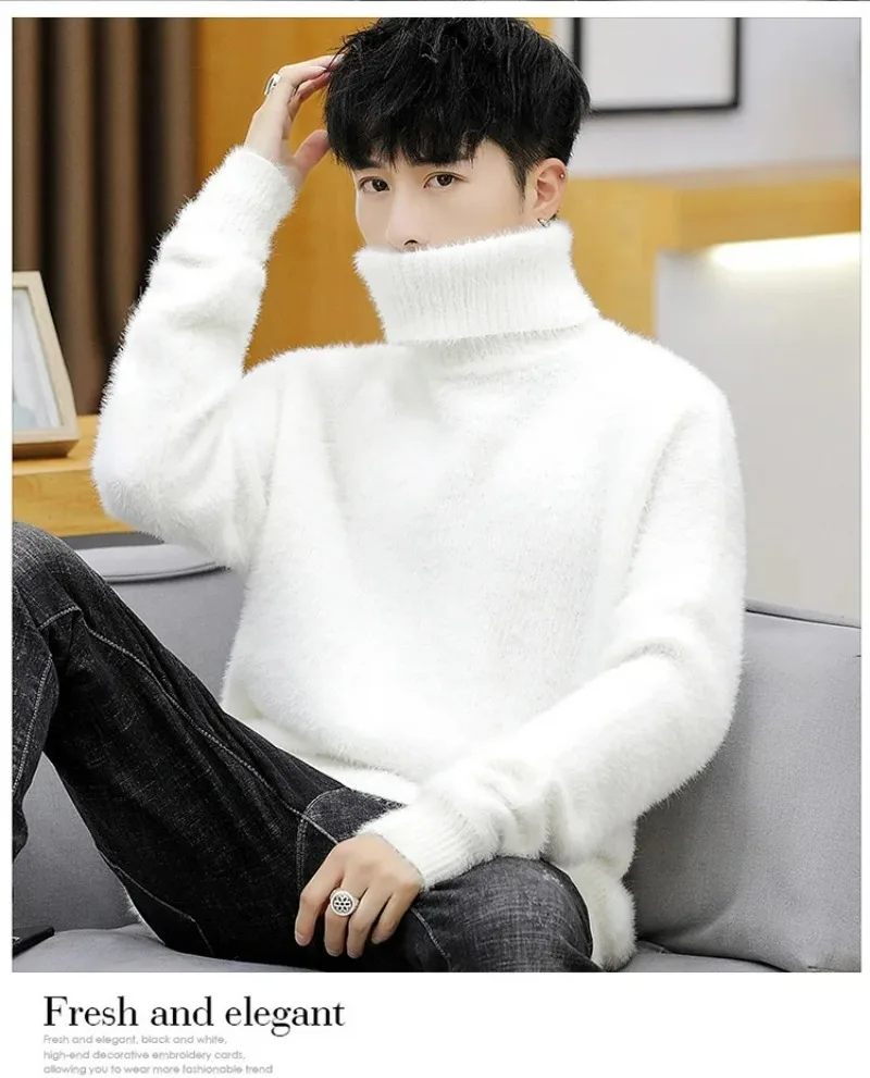 White Pullover Turtleneck Men  - огляд і ціна Woodworking Brand
