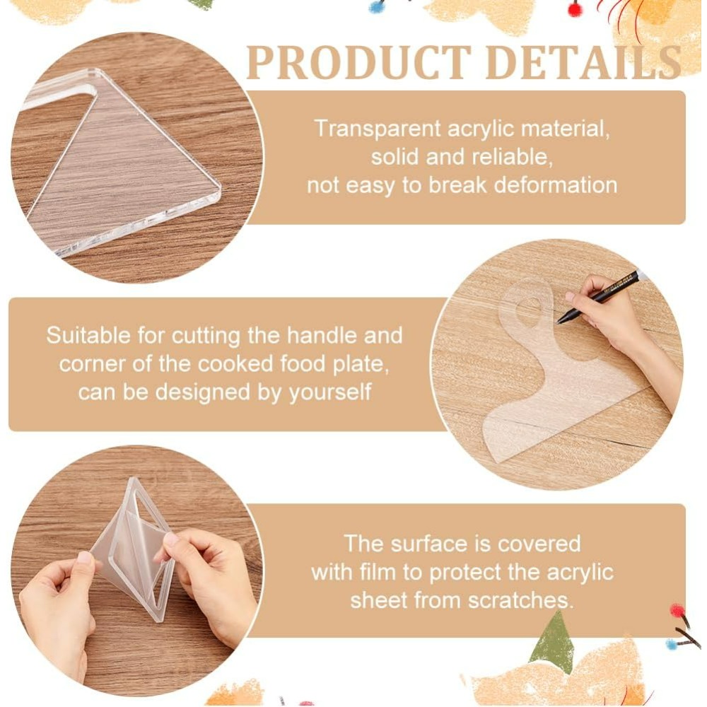 7Pcs Charcuterie Template Acry - огляд і ціна Woodworking Design Software