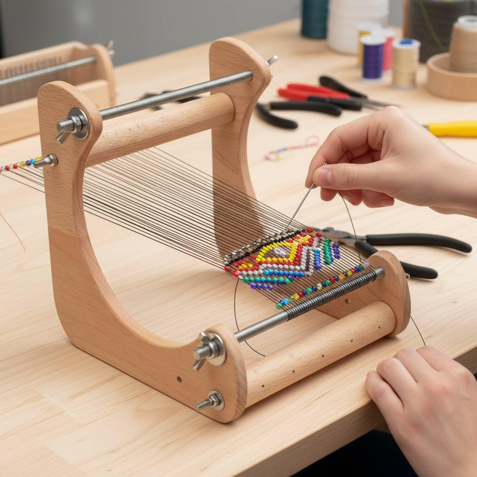 Wooden Beading Loom Jewelry Ma - огляд і ціна Woodworking Design Software